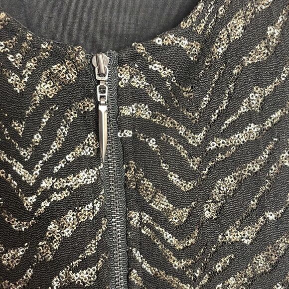 Revolve Hunt no more Dress Womens beaded Disco sequined fit and flare lace mini - Picture 6 of 12